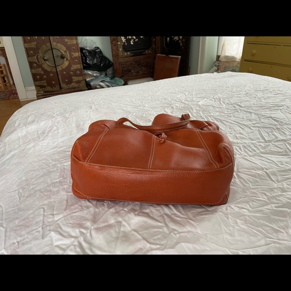 Scarpa pebbled leather burnt orange bag - Picture 3 of 9